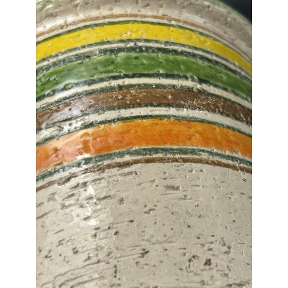 Bitossi Planter Pot Set 3 Londi Italy Pottery Floral Stripe Rosenthal Netter 4" - Picture 5 of 16